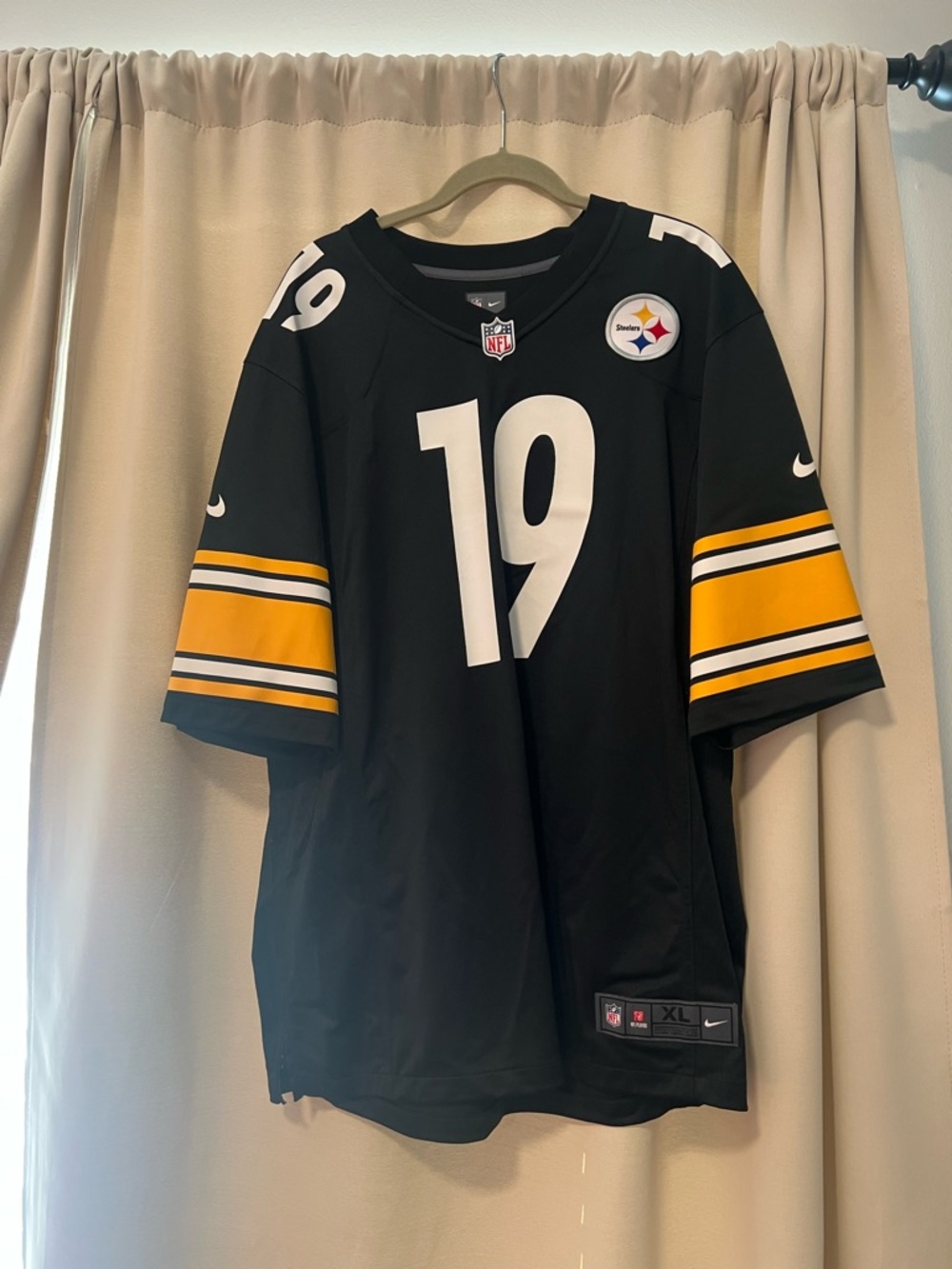 Nike Pittsburgh Steelers JuJu Smith-Schuster #19 Jersey XL NFL Black On Field